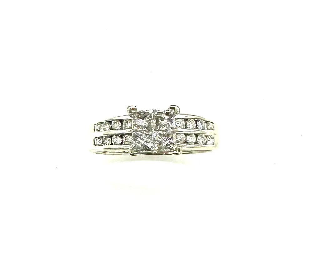 1 Ctw Quad Set Diamond Ring