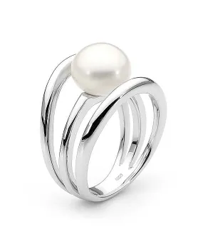 10-10.5mm Button Freshwater Pearl Ring