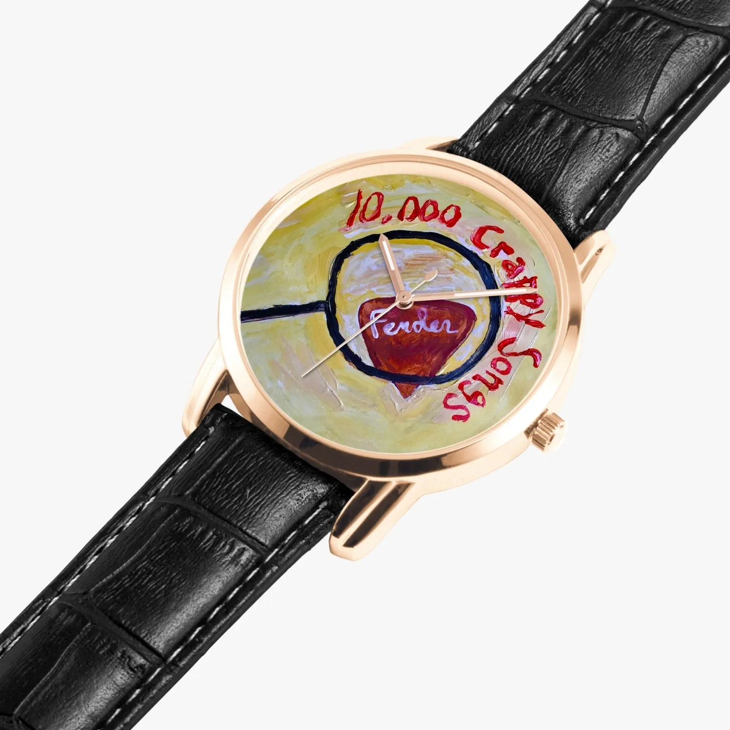 10,000 Crappy Songs Instafamous Wide Type Quartz watch