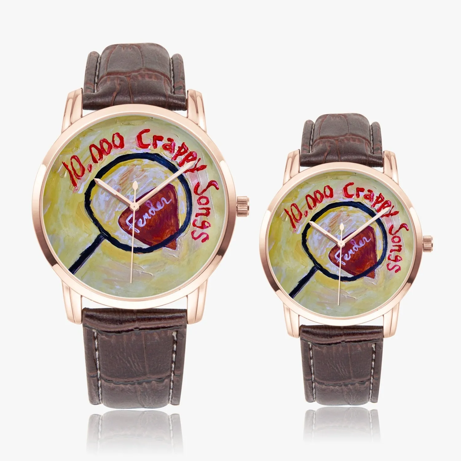 10,000 Crappy Songs Instafamous Wide Type Quartz watch