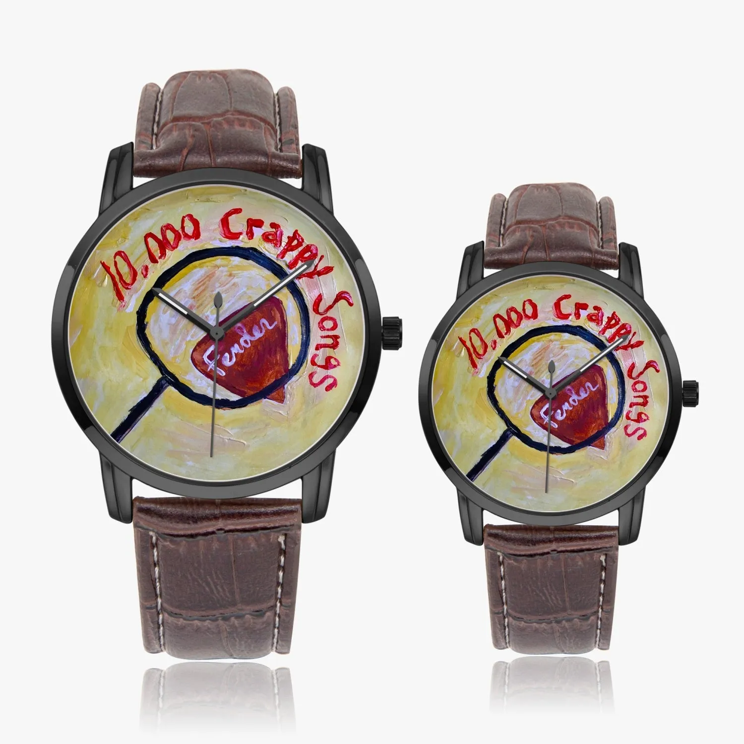 10,000 Crappy Songs Instafamous Wide Type Quartz watch