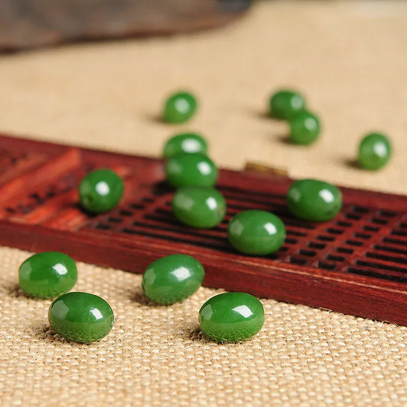 13X10X10mm Natural Jade Beads Nephrite Bead WBD57