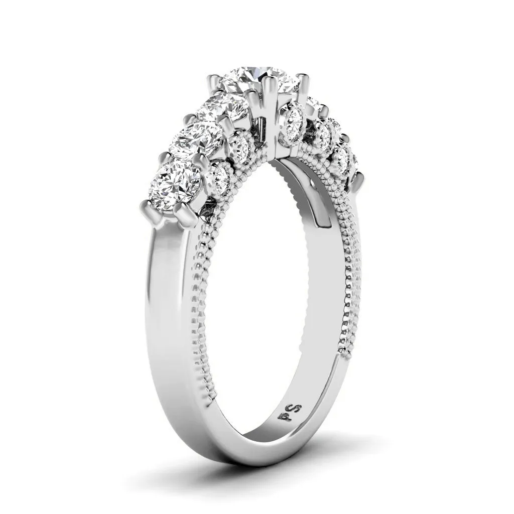 1.45-2.60 CT Round Cut Diamonds - Engagement Ring