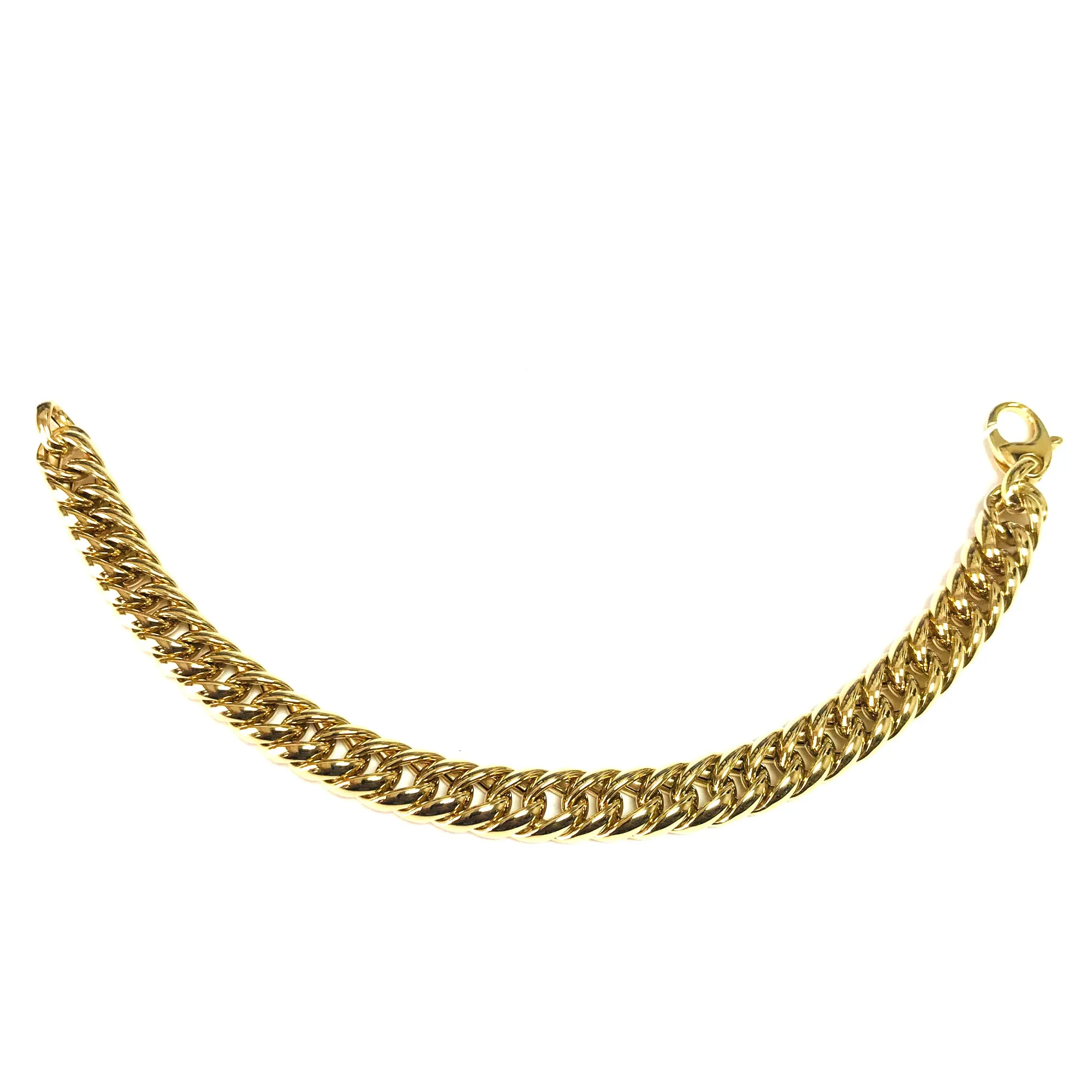 14k Yellow Gold Miami Cuban Link Bracelet, 7.75"