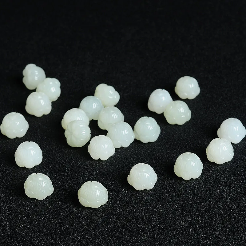 14X14X11mm Natural Jade Beads Nephrite Bead WBD79