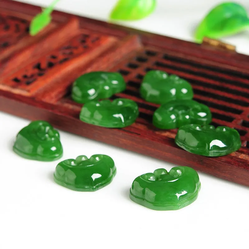 14X18X5mm Natural Jade Beads Nephrite Ruyi Bead WBD87