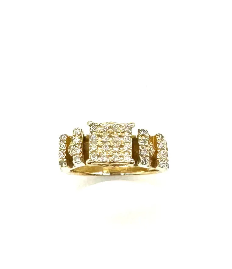 1.50 Ctw Cathedral Set Pave Diamond Ring