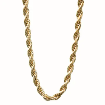 18K Gold-Filled Twisted Rope Chain