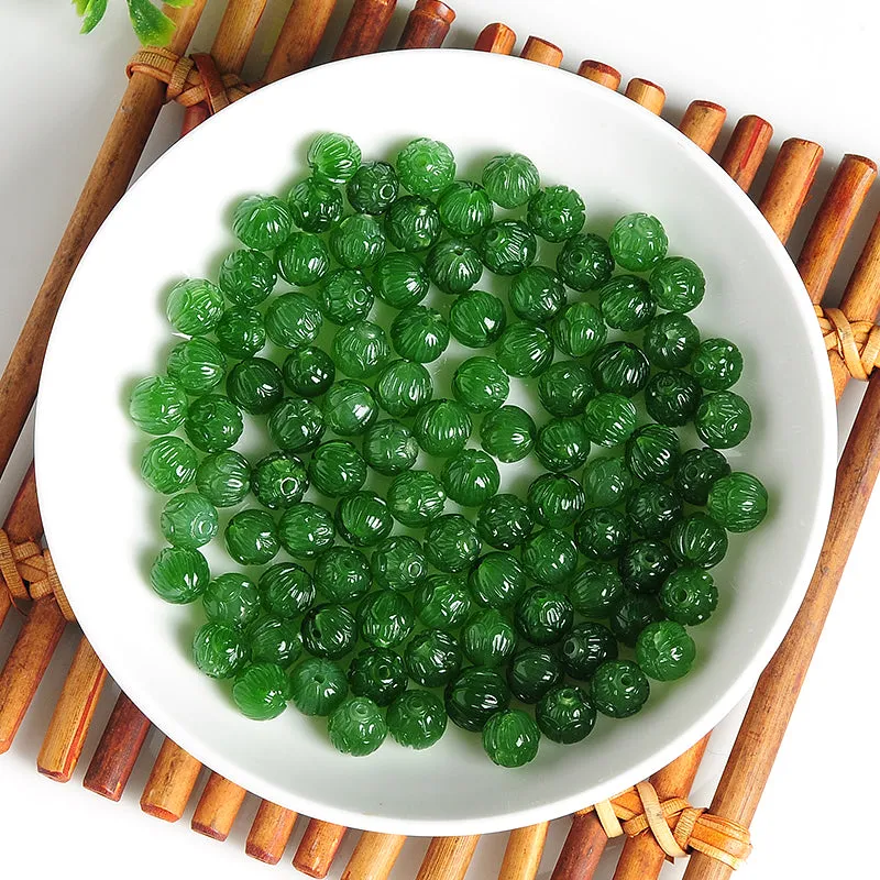 8X8X8mm Natural Jade Beads Nephrite Bead WBD51