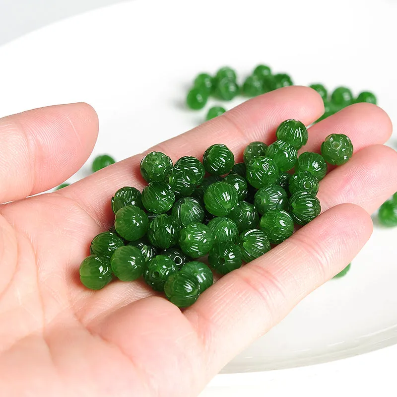 8X8X8mm Natural Jade Beads Nephrite Bead WBD51