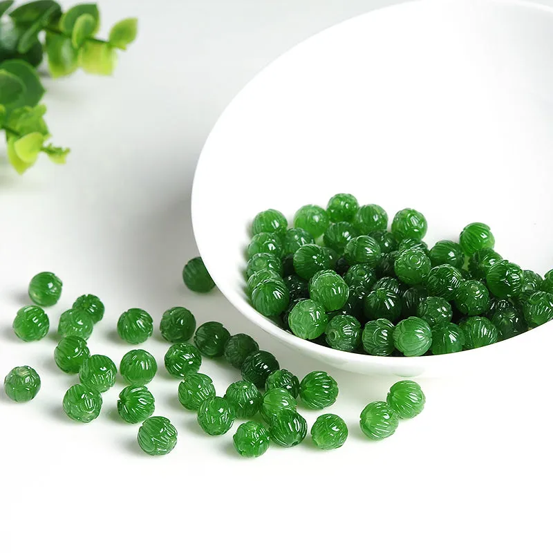 8X8X8mm Natural Jade Beads Nephrite Bead WBD51