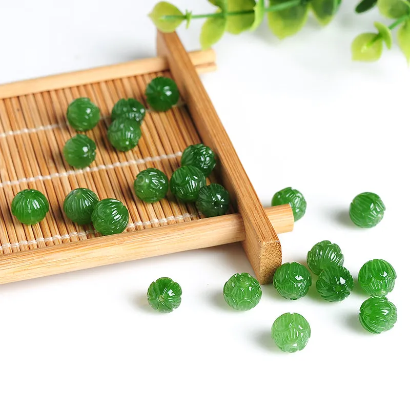 8X8X8mm Natural Jade Beads Nephrite Bead WBD51