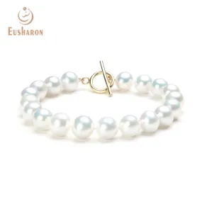 9-10mm White Freshwater Pearl Bracelet