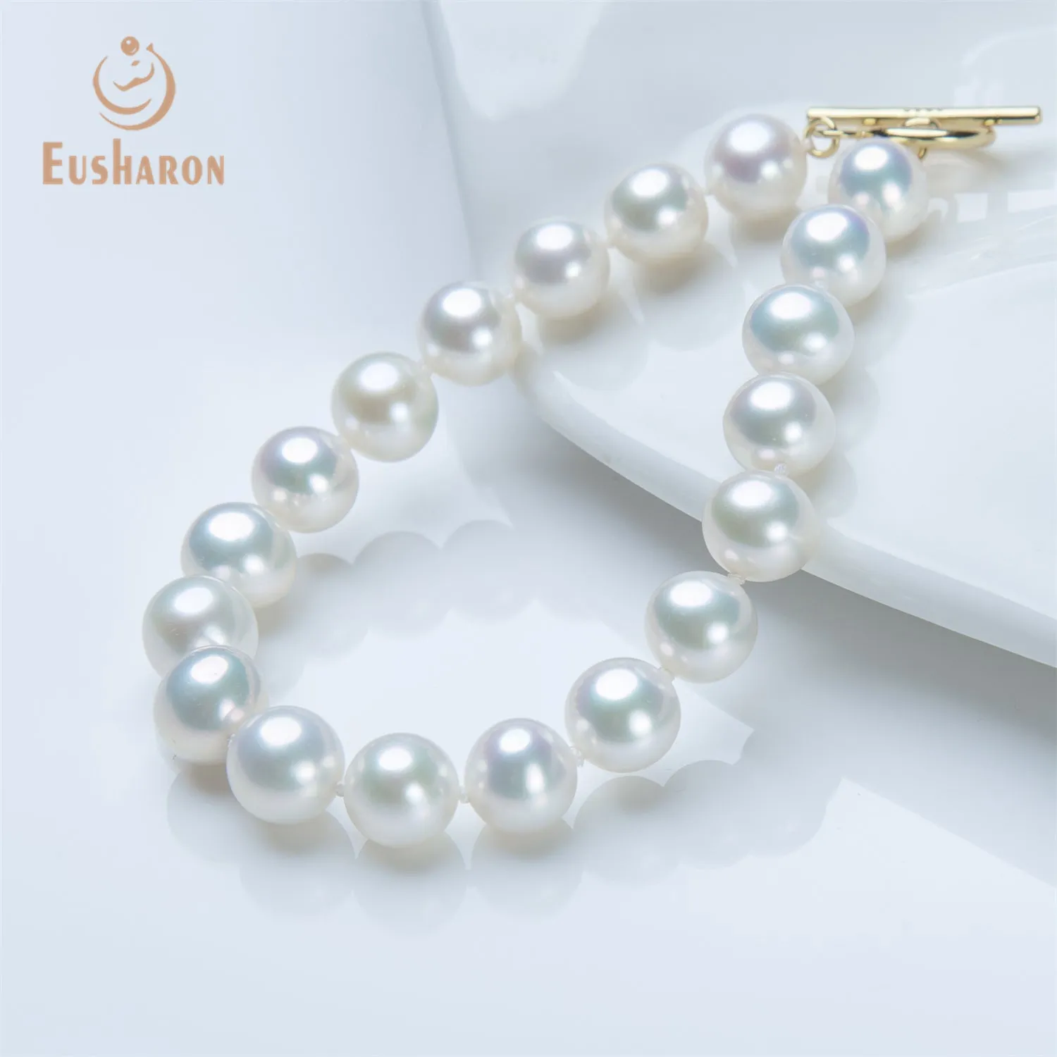 9-10mm White Freshwater Pearl Bracelet