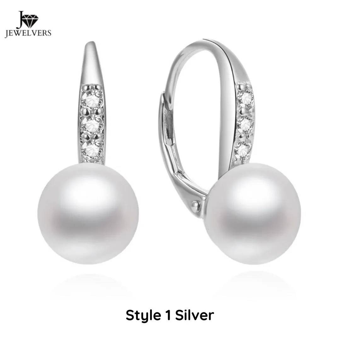 925 Sterling Silver Fresh Water Pearl Earrings