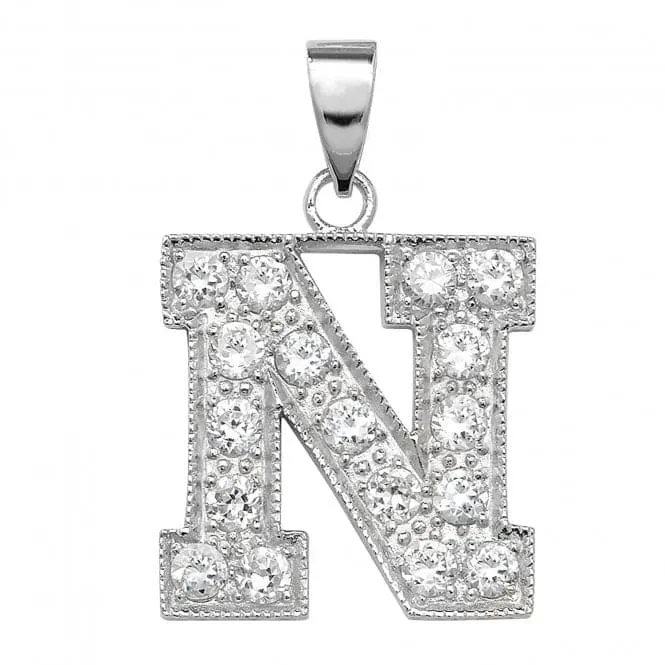 Acotis Silver Pendant Zirconia Initial G6126/N