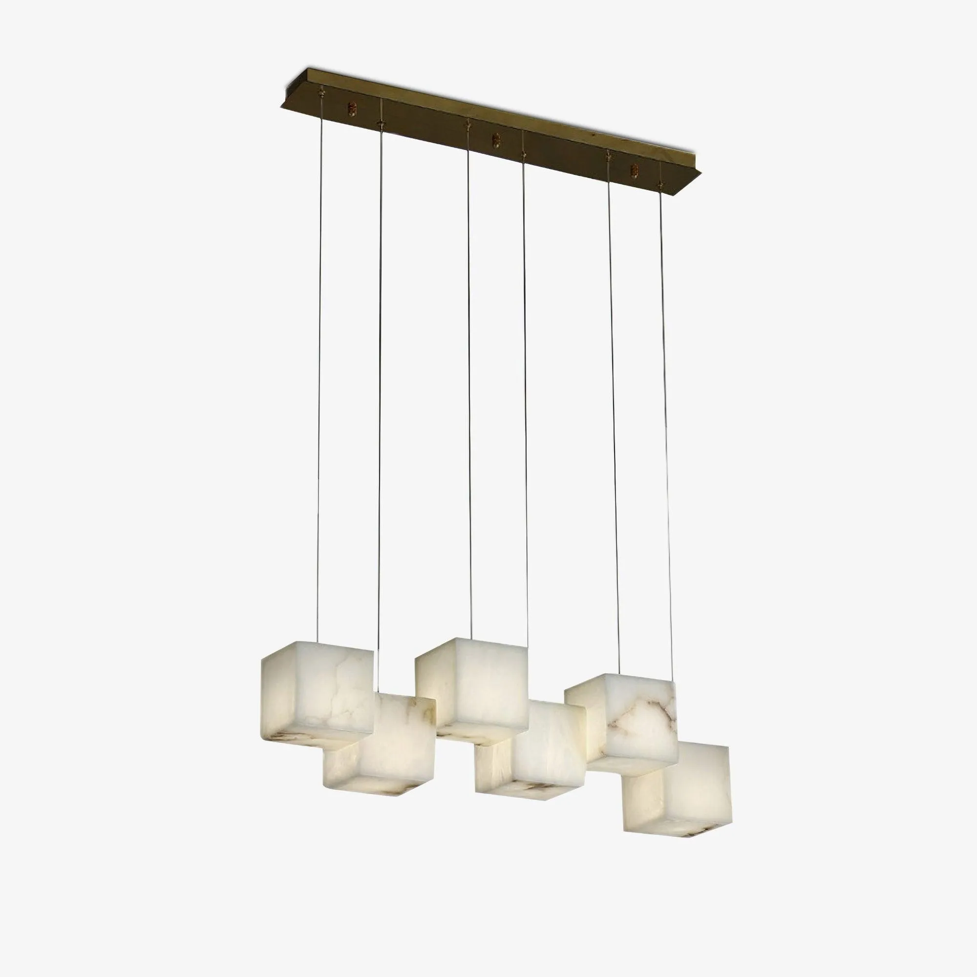 Alabaster Box Pendant Light