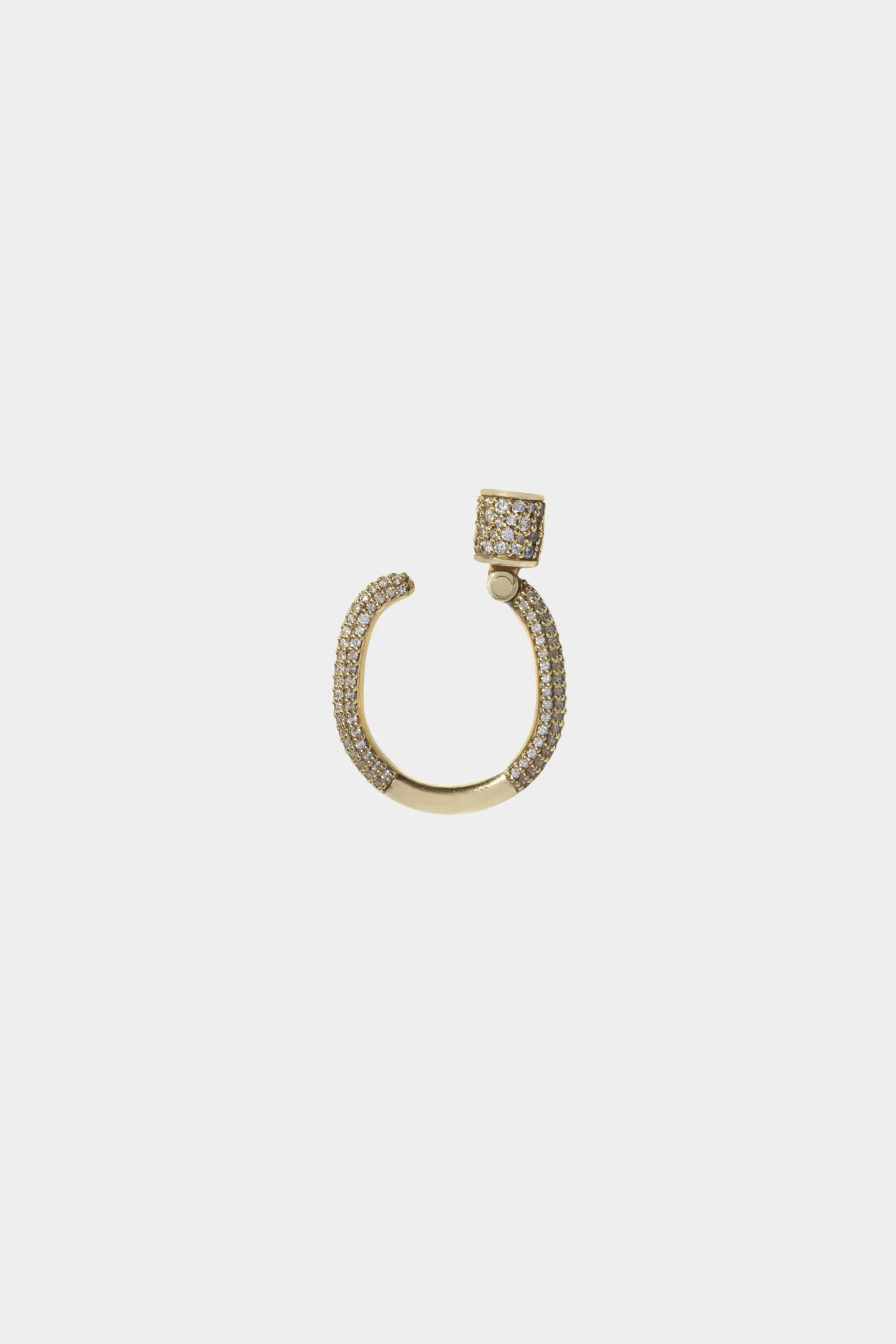 Allstone Trundle Lock Ring, Yellow Gold