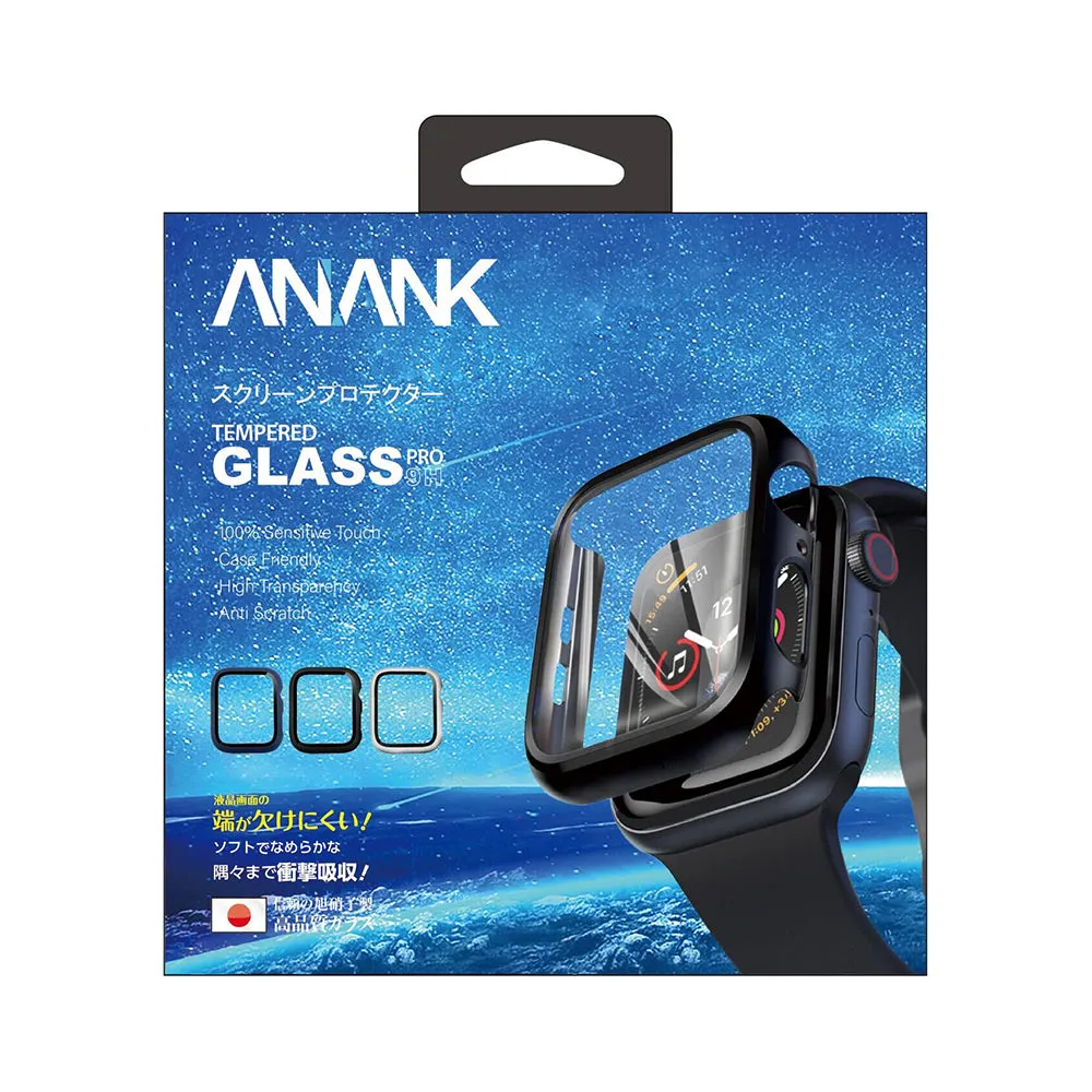 ANANK PC Bumper   Tempered Glass Screen Protector Guard for Apple Watch