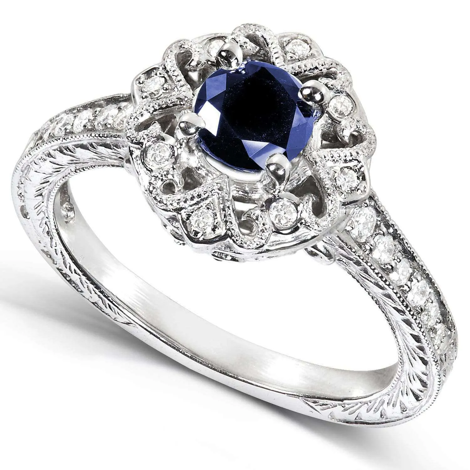 Antique Sapphire & Diamond Ring