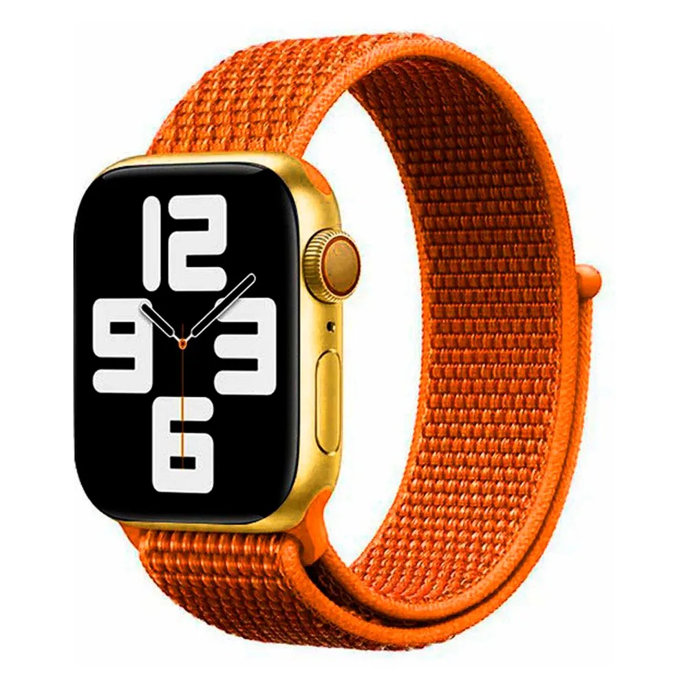 Apple Watch (38/40/SE/41/42mm) Lippa Nylon Rem - Orange