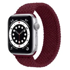 Apple Watch (41mm) elastic watch strap - Dark Red / Size: S