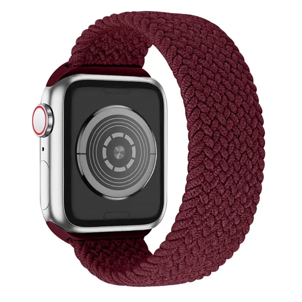 Apple Watch (41mm) elastic watch strap - Dark Red / Size: S