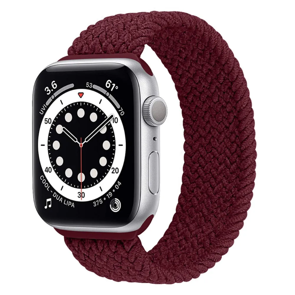 Apple Watch (41mm) elastic watch strap - Dark Red / Size: S