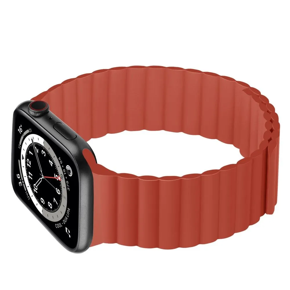 Apple Watch (45mm) dual color silicone watch strap - Red