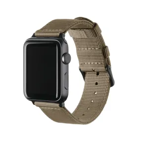 Apple Watch Nylon Watch Band - Khaki/Black