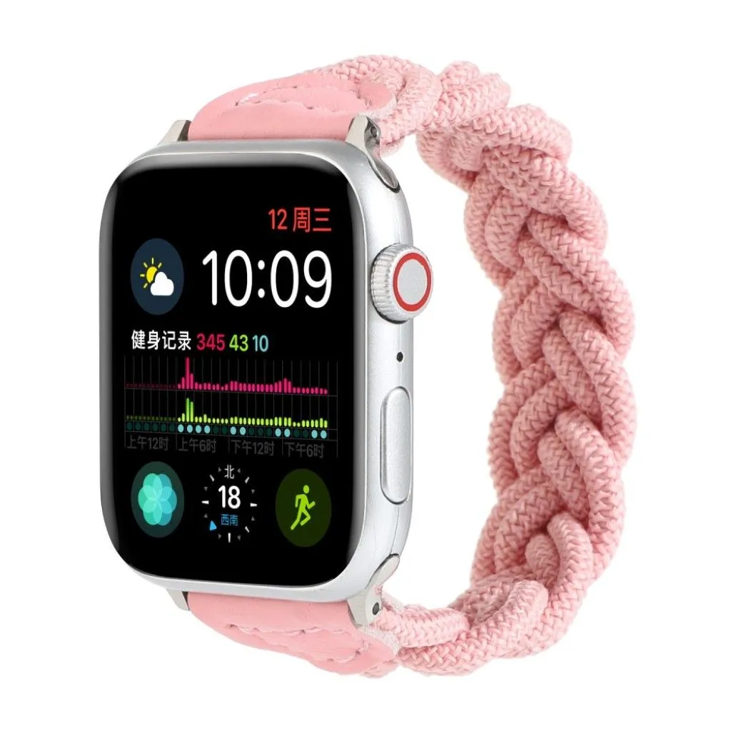 Apple Watch Series 6 / 5 44mm woven braid watch band - Pink