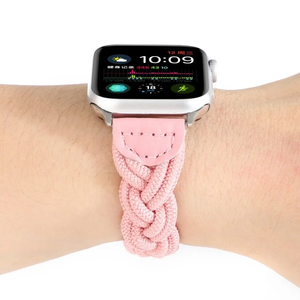 Apple Watch Series 6 / 5 44mm woven braid watch band - Pink