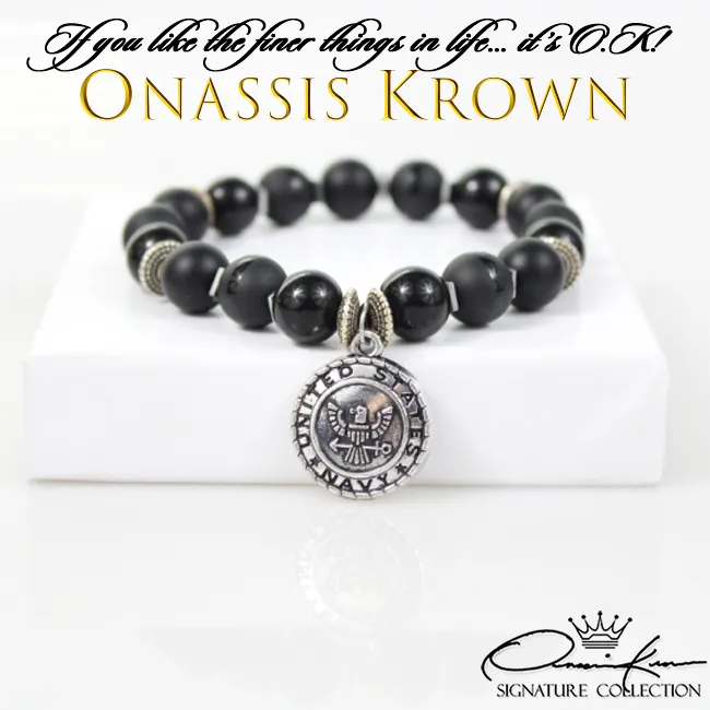 Armed Forces Black Ops Bead Bracelet