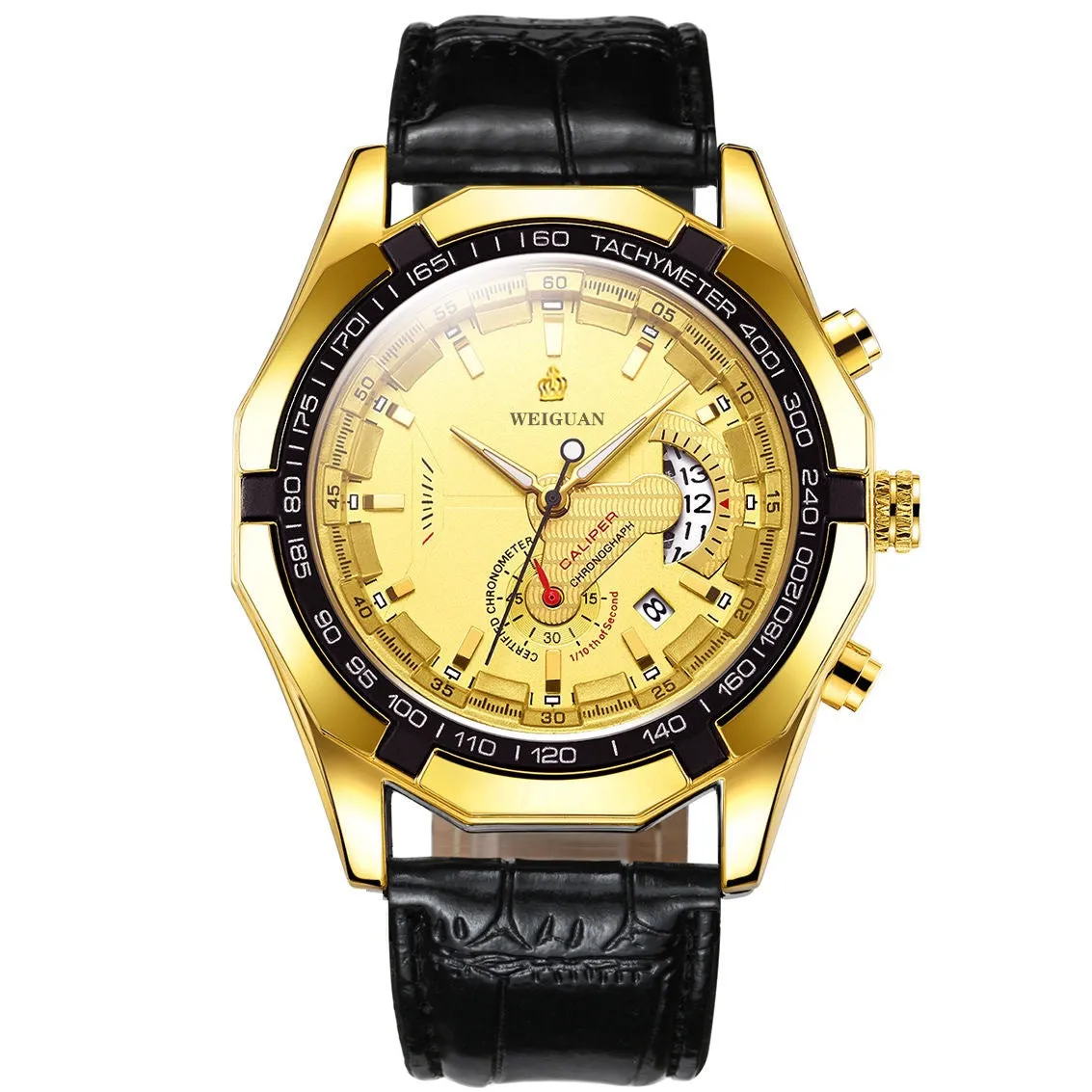 Automatic Movement Watch Men's Calendar Waterproof Luminous Non-Mechanical Watch Large Dial