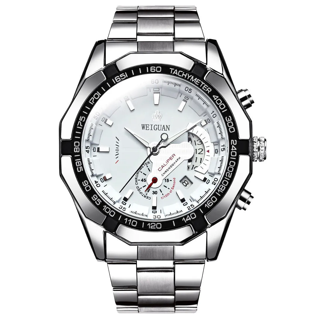 Automatic Movement Watch Men's Calendar Waterproof Luminous Non-Mechanical Watch Large Dial