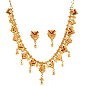 Avika - Barfi Cut Necklace Set