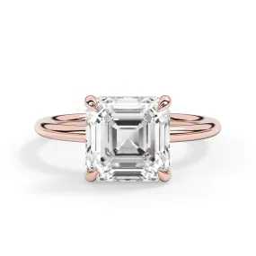 Basket Style Solitaire Engagement Ring