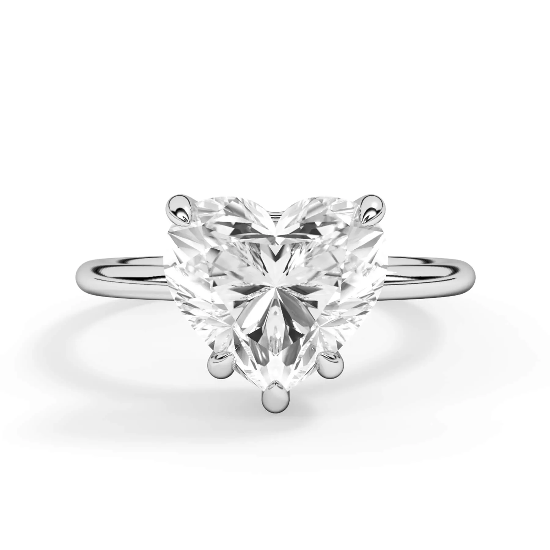 Basket Style Solitaire Engagement Ring