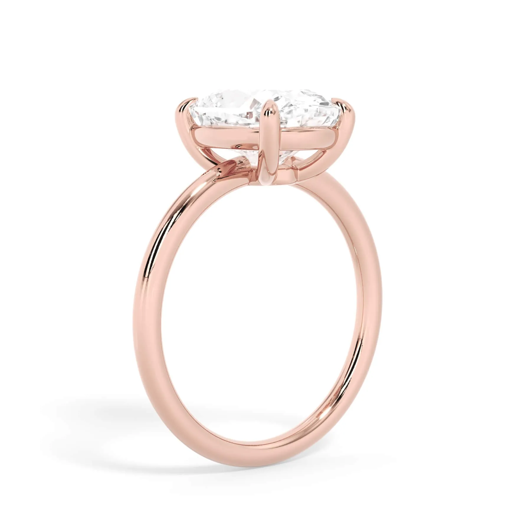 Basket Style Solitaire Engagement Ring