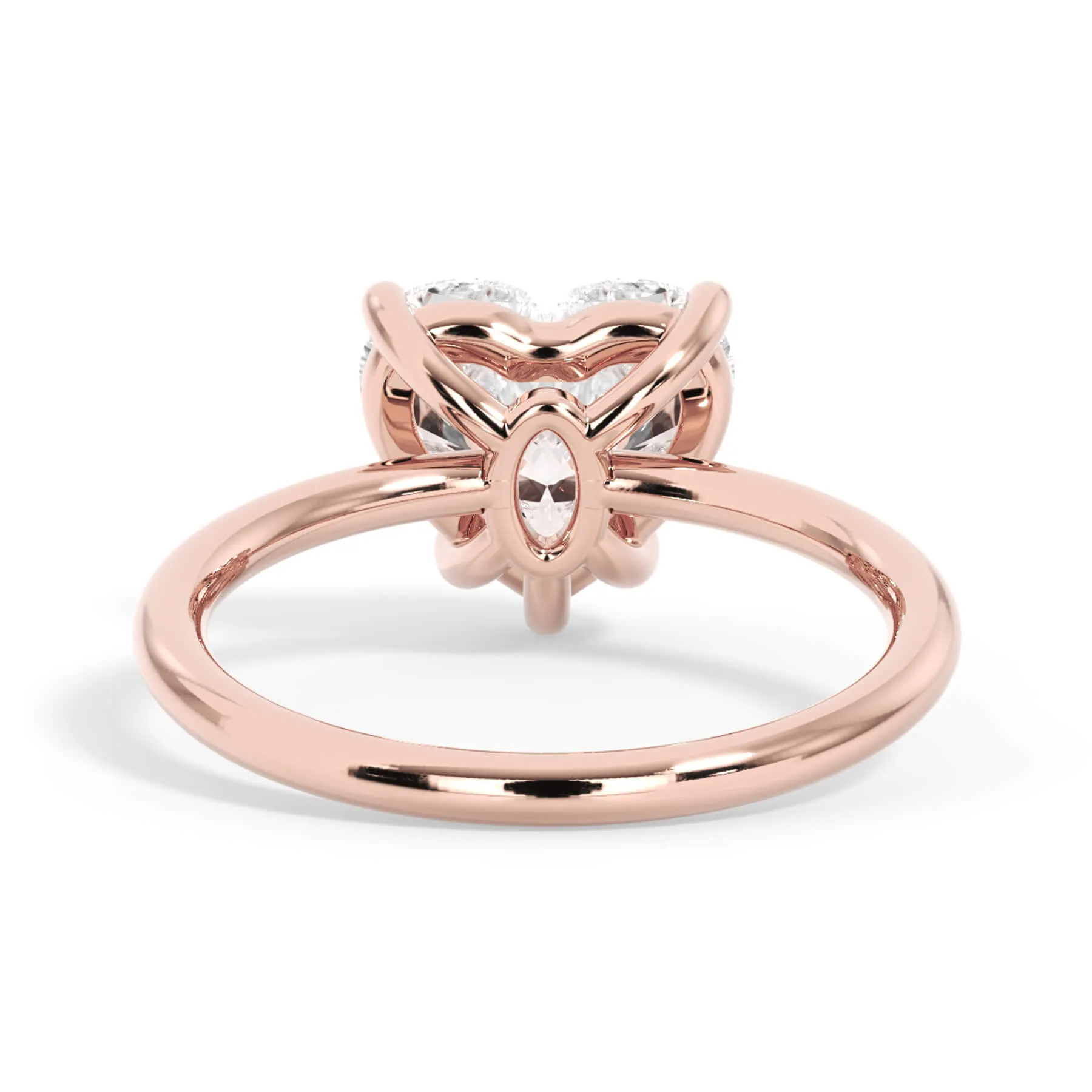 Basket Style Solitaire Engagement Ring