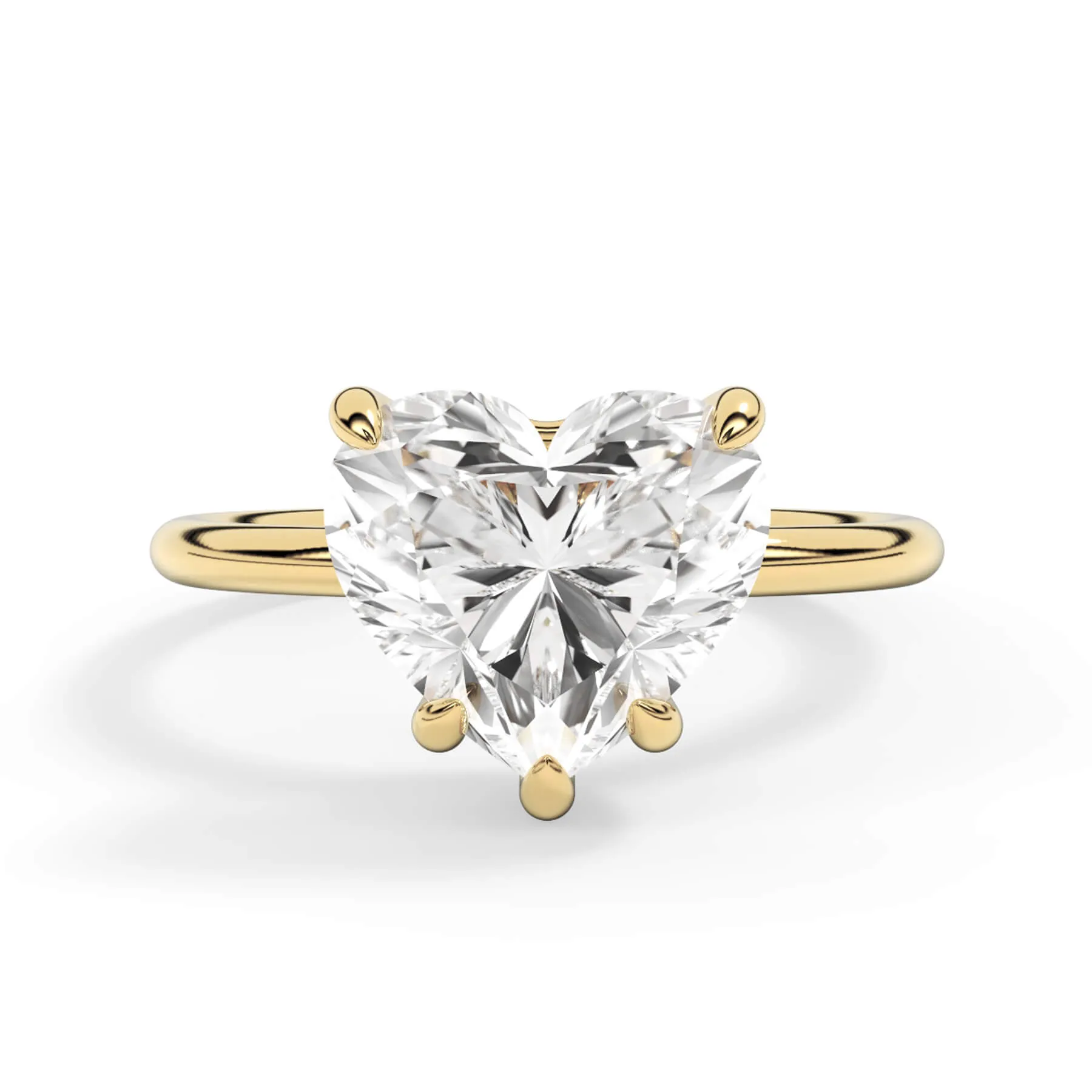 Basket Style Solitaire Engagement Ring