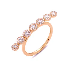 Bassali Modern Rose Gold Line Ring