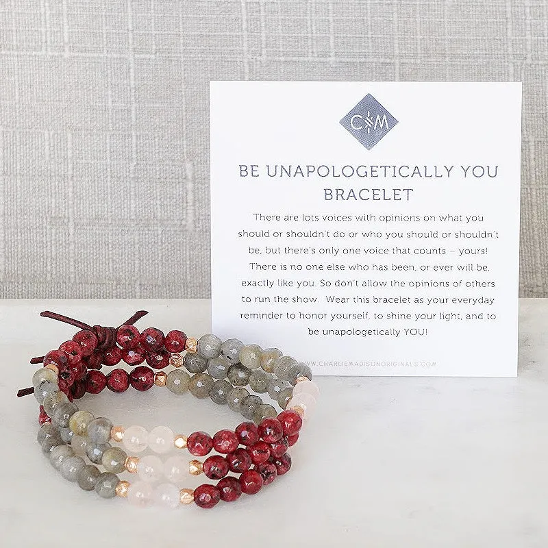 Be Unapologetically You - Red | A Mini Meaningful Bracelet