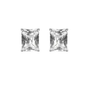 Belinda Radiant CZ Stud Earrings – 6mm | .5ct