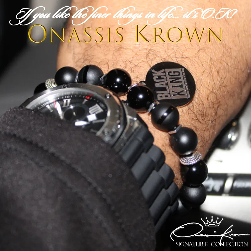 Black King Bead Bracelet