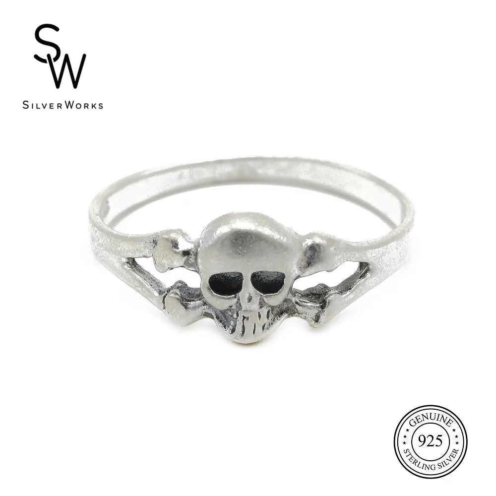 Blaine Skull 925 Sterling Silver Toe Ring