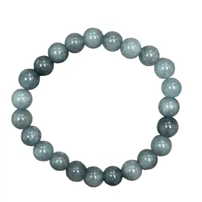 Blue Grey Jade 8mm Bracelet