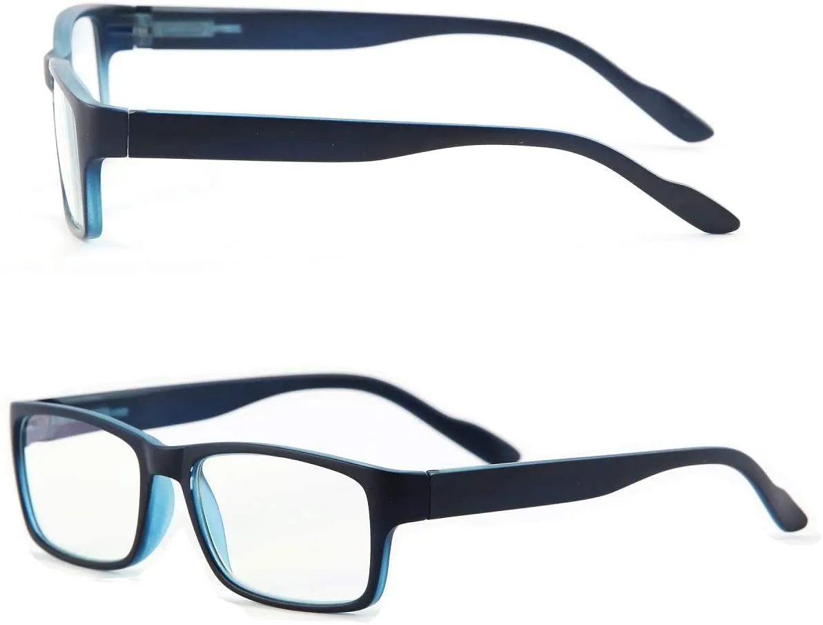 Blue-Light-Blocking-Reading-Glasses-Black-Blue-0-50-Magnification-Computer-Glasses