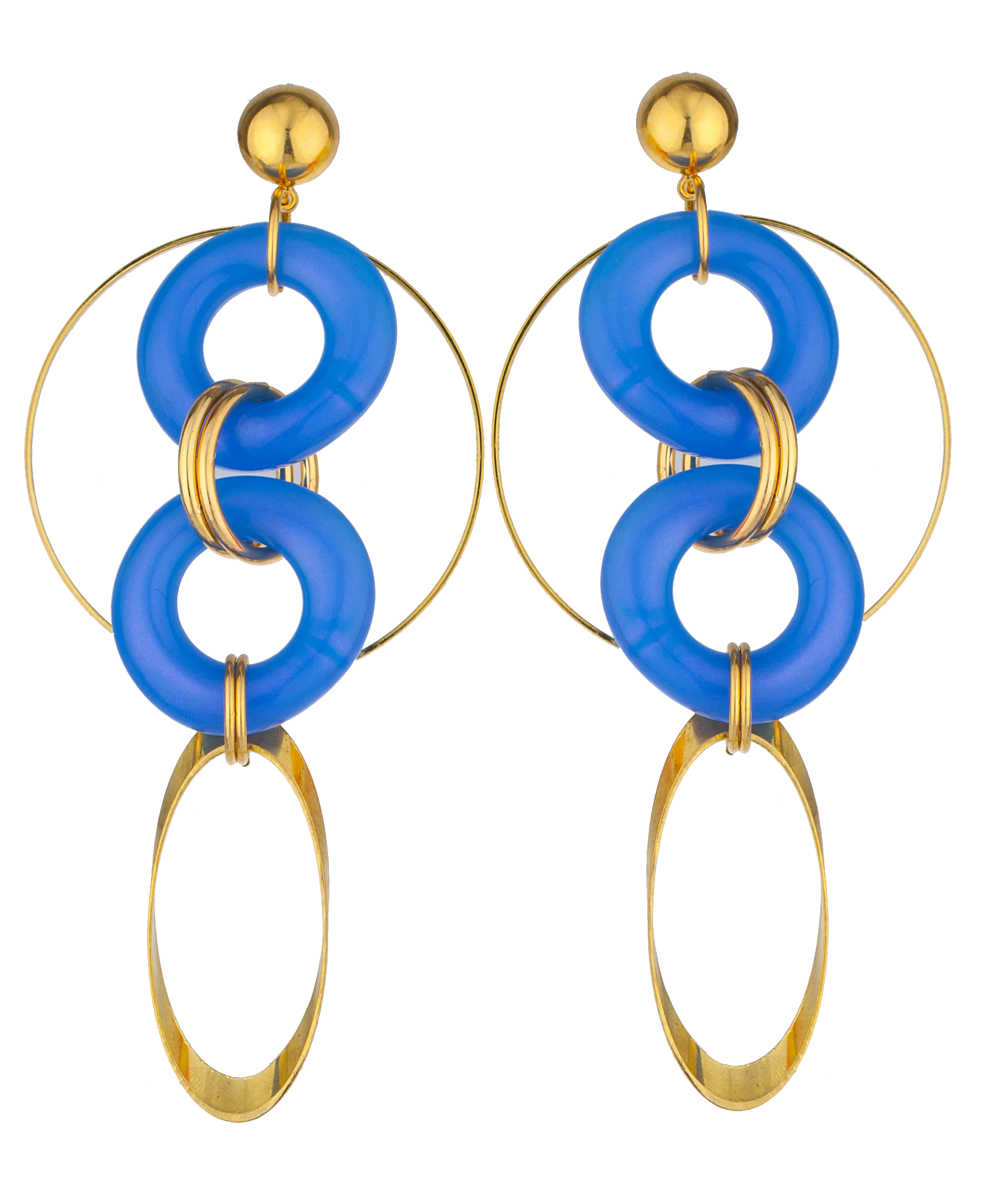 BLUE RASPBERRY EARRINGS