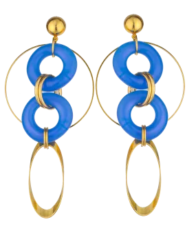 BLUE RASPBERRY EARRINGS